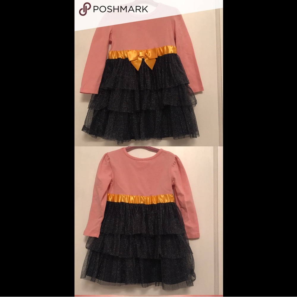 HANNA ANDERSSON PINK LONG SLEEVE WITH RUFFLE SKIRT DRESS SIZE 10